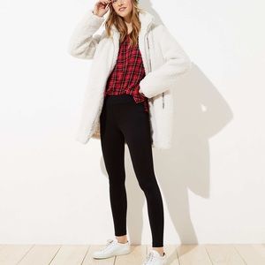 NWT LOFT Black Ponte Leggings